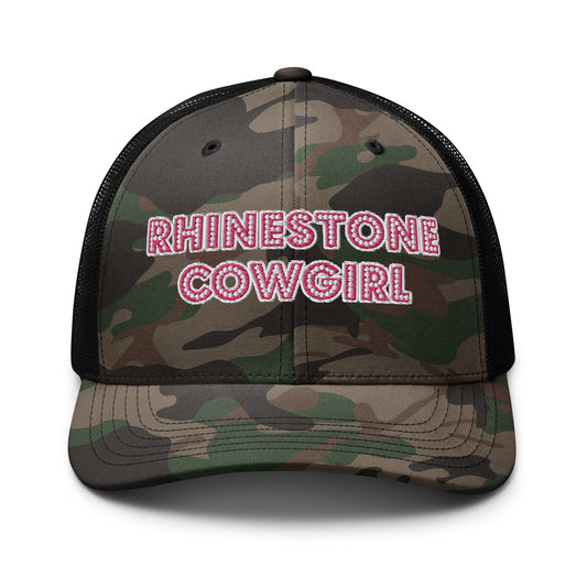 Camo Rhinestone Cowgirl Hat