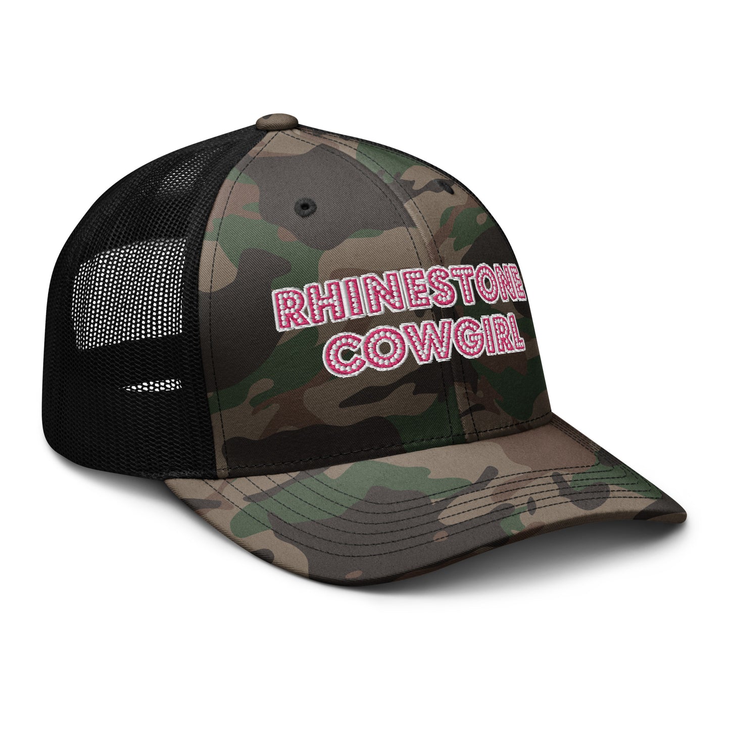 Camo Rhinestone Cowgirl Hat